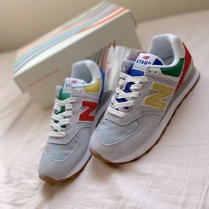 New Balance x Staud 574 sneaker